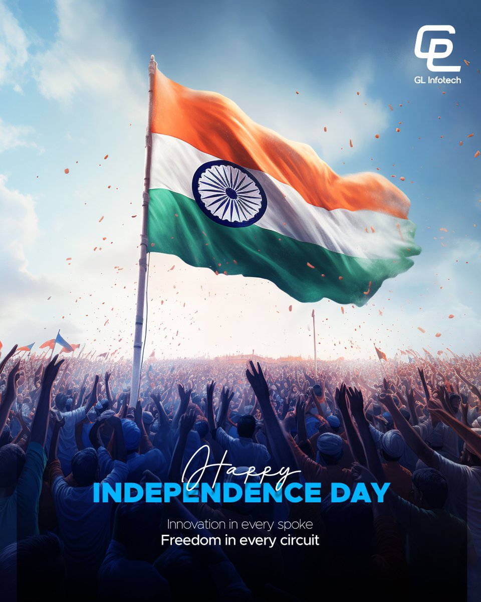 glinfotech's tweet photo. Freedom is more than a date – it’s the courage of dreamers, the sacrifices of heroes, and the pride of a billion hearts. This 79th Independence Day, GL Infotech celebrates the spirit that unites us beyond borders. May we honour this gift and keep its flame alive for generations. https://t.co/w5ov9YmBu7