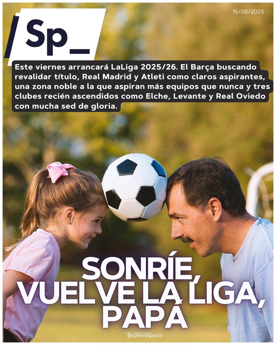 Este viernes arrancará <a href="/LaLiga/">LALIGA</a> 2025/26. El Barça buscando revalidar título, Real Madrid y Atleti como claros aspirantes, una zona noble más abierta que nunca y tres clubes recién ascendidos como Elche, Levante y Real Oviedo con mucha sed de gloria.