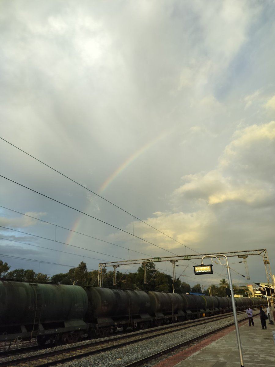 Dr Ramaswamy AS (@dr_asr) on Twitter photo Beautiful rain soaked evening at Kuppam railway station this evening! 🌈😊
<a href="/drmsbc/">DRM Bengaluru</a> <a href="/SWRRLY/">South Western Railway</a> <a href="/Ananth_IRAS/">Ananth Rupanagudi</a> <a href="/Lolita_TNIE/">S. Lalitha</a> Beautiful rain soaked evening at Kuppam railway station this evening! 🌈😊
<a href="/drmsbc/">DRM Bengaluru</a> <a href="/SWRRLY/">South Western Railway</a> <a href="/Ananth_IRAS/">Ananth Rupanagudi</a> <a href="/Lolita_TNIE/">S. Lalitha</a>