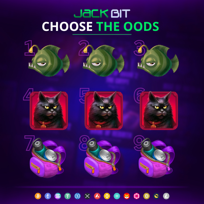 JackCasino's tweet photo. Can you spot the odd symbols? 🎰👀

Guess  &amp; win your share of 70 FREE SPINS! 💸

- Repost, love, and tag a  friend https://t.co/uht8ZoAYt5