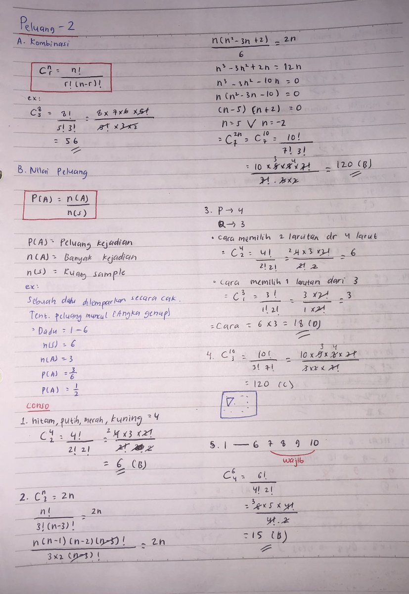 lilcutedr's tweet photo. #19 Catatan &amp; Contoh Soal Materi Peluang - Matematika

Siapa tau temen-temen ada yang butuh. 

#studytwt #snbt2026 #AMBISVERSE #mtk #tka tka https://t.co/JnhK79S2cA