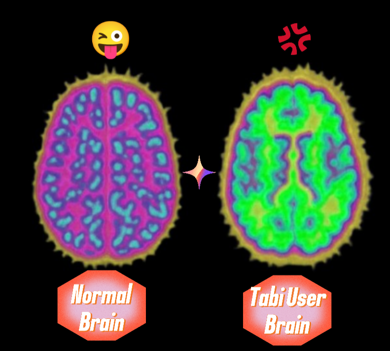 Bukhar99's tweet photo. This is the difference between normal user &amp; tabi user. In fact brain structure get quite eloquent when user continuously used to @Tabichain 💢. Good community helps to stay correct path always👍
@Tabizens @Momoa_crypto  #MemeRecreation #MemeIRL #TabizenLaughs https://t.co/pQXw23tC51