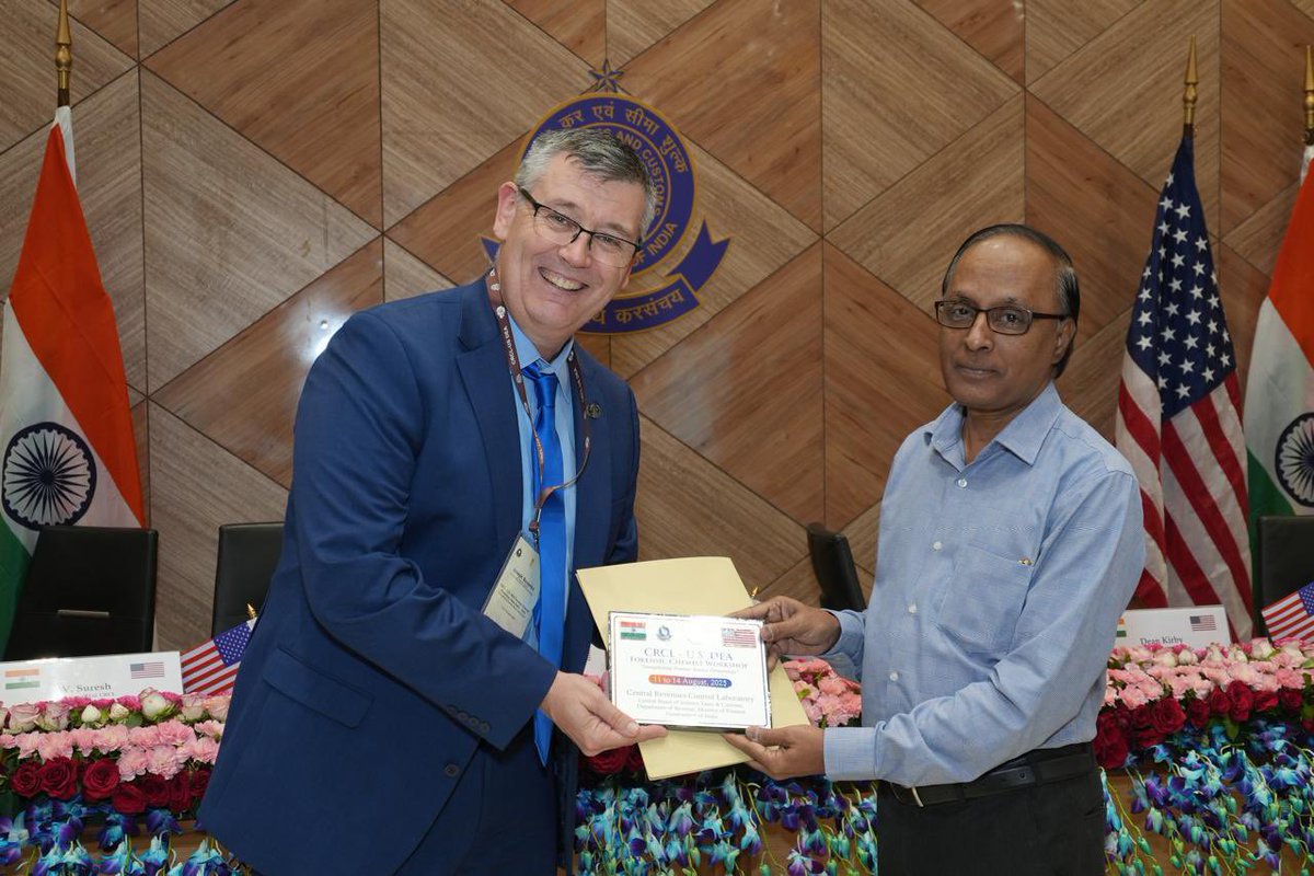 cbic_india's tweet image. The Central Revenues Control Laboratory (CRCL), New Delhi, under the aegis of @cbic_india, has successfully concluded the four-day CRCL–U.S. DEA Forensic Chemist Workshop 2025 on “Strengthening Forensic Science Partnerships” (11–14 Aug 2025).

The programme brought together U.S.…