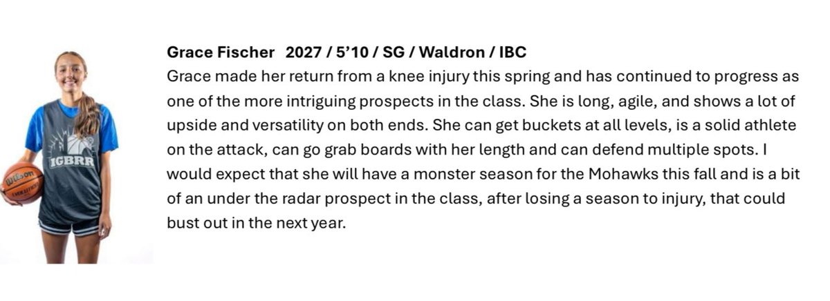 Thank you <a href="/coachbeckett/">IGBRR Hoops</a> for the write up!! 
<a href="/LadyMohawkBball/">Lady Mohawk Basketball</a>