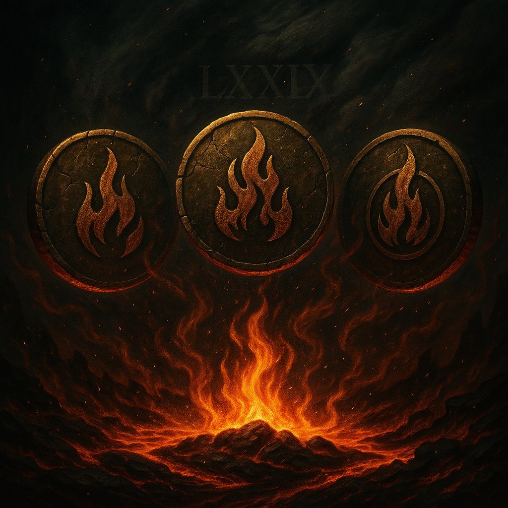 What you save… may save you.
Or everything.

Your offering.
Your risk.
Your ritual.

The Pyre does not beg.
It burns.

🔥