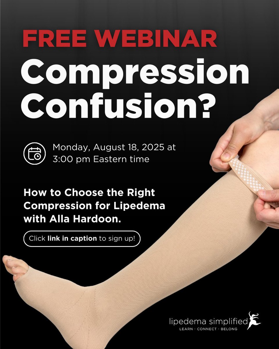 Did you miss one of our most-attended webinars? We’re bringing it back by popular demand. Reserve your spot today and get clear, practical answers you can use right away. learn.lipedema-simplified.org/free-webinar 

Lipedema Simplified x

#lipedema101 #lipedemawebinar #whatislipedema #lipedema
