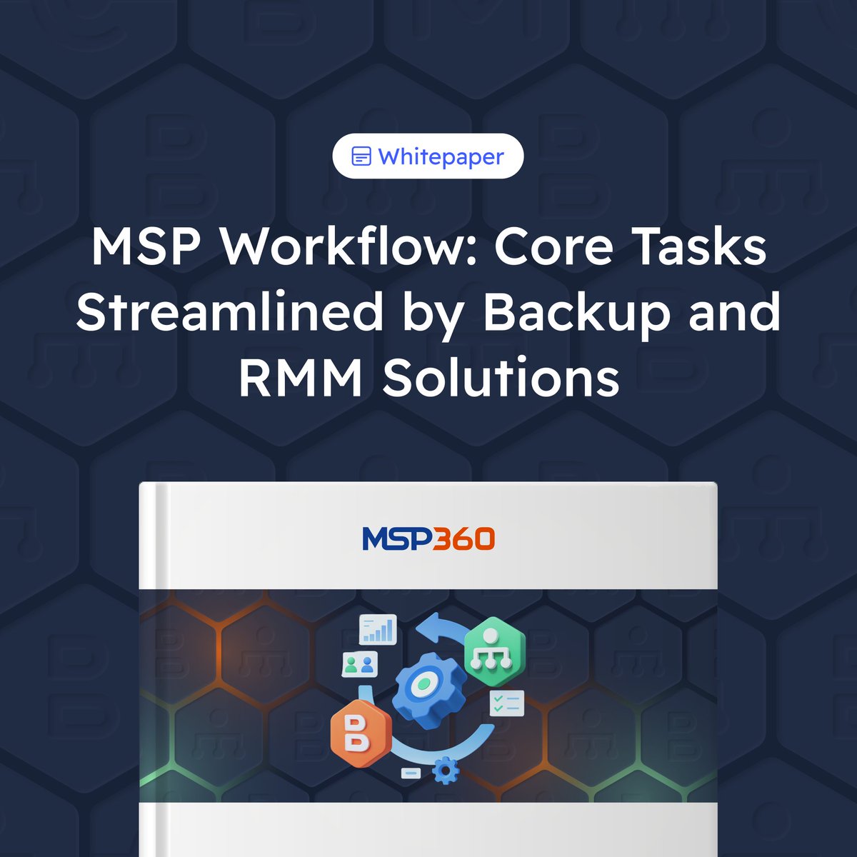 msp360's tweet image. Too many MSP tasks piling up? Discover the workflows that streamline backup, monitoring &amp;amp; support.

📘 Get your copy here: hubs.ly/Q03CM0xH0 

#Whitepaper #MSPWorkflow #MSP360 #ITManagement #ITSolutions #Backup #RMM #DataProtection #CyberSecurity #MSP