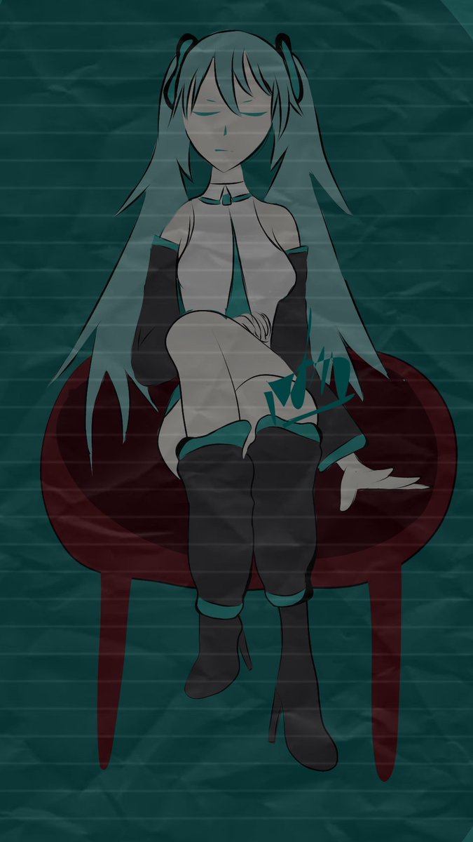 Vanishonstar's tweet photo. Mikuu :3 #nextart #art #artmiku #mikuhatsune https://t.co/gsWEPnDHXe