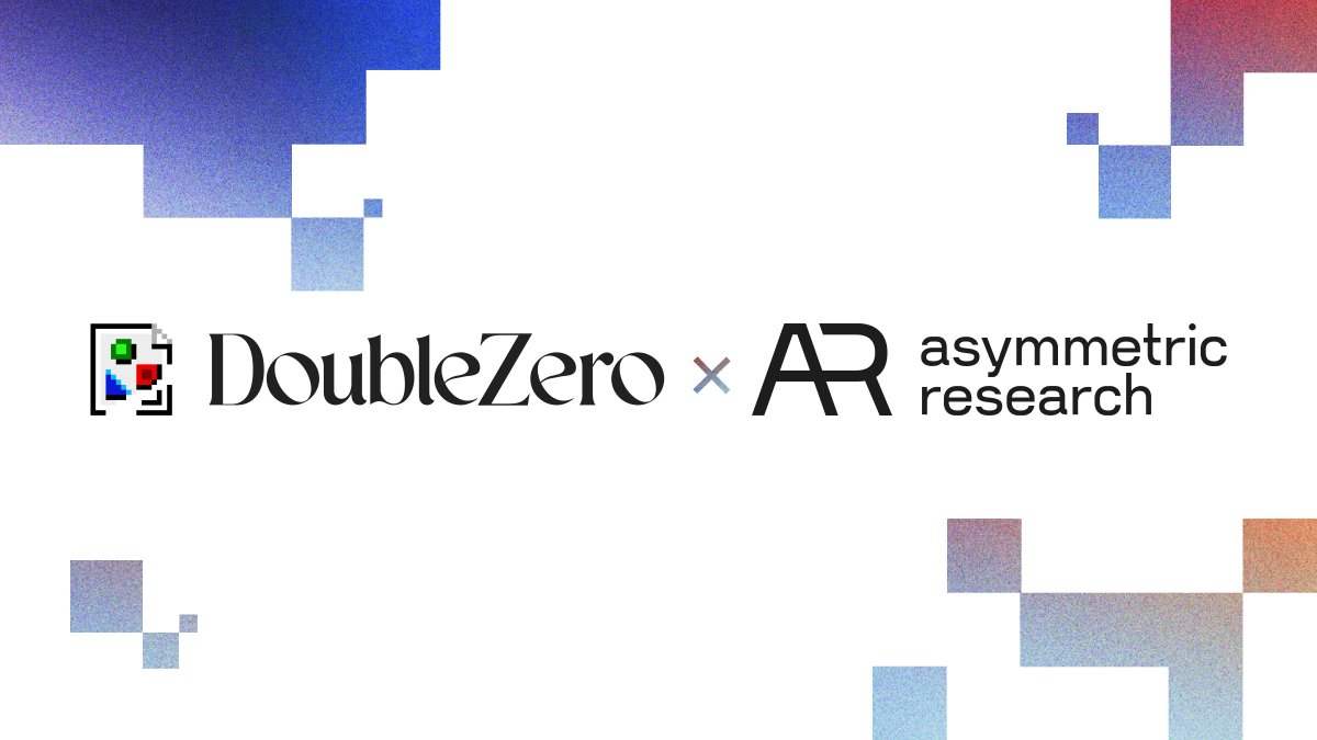 DoubleZero x Asymmetric Research collaboration logo