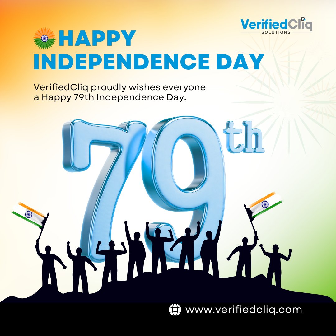 VCliq Solutions (@vcliqsolutions) on Twitter photo 🎉 #VerifiedCliq Wishes You a #HappyIndependenceDay 🇮🇳
On August 15th, 2025, we honor the #courage, #sacrifices & #determination that gave us the priceless gift of #freedom. 🕊️
Wishing everyone a Happy Independence Day! 🏵️
📩 hello@verifiedcliq.com
🌐 verifiedcliq.com 🎉 #VerifiedCliq Wishes You a #HappyIndependenceDay 🇮🇳
On August 15th, 2025, we honor the #courage, #sacrifices & #determination that gave us the priceless gift of #freedom. 🕊️
Wishing everyone a Happy Independence Day! 🏵️
📩 hello@verifiedcliq.com
🌐 verifiedcliq.com