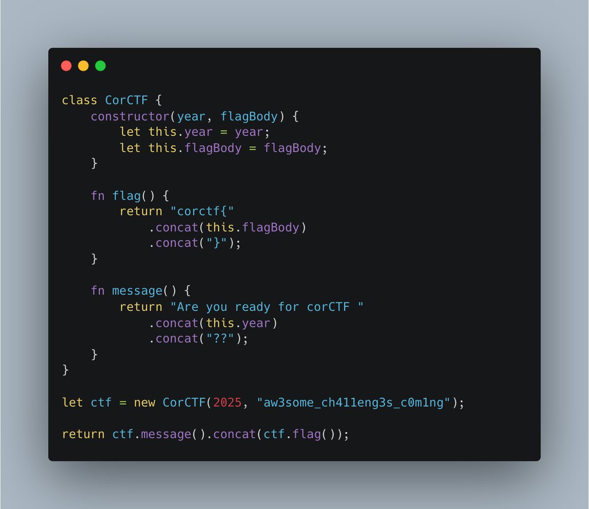 cor_ctf's tweet image. Get ready to reverse-engineer our pure object-oriented programming language, compiling into a pure google sheets functional paradigm!
Get ready for corCTF 2025🔥