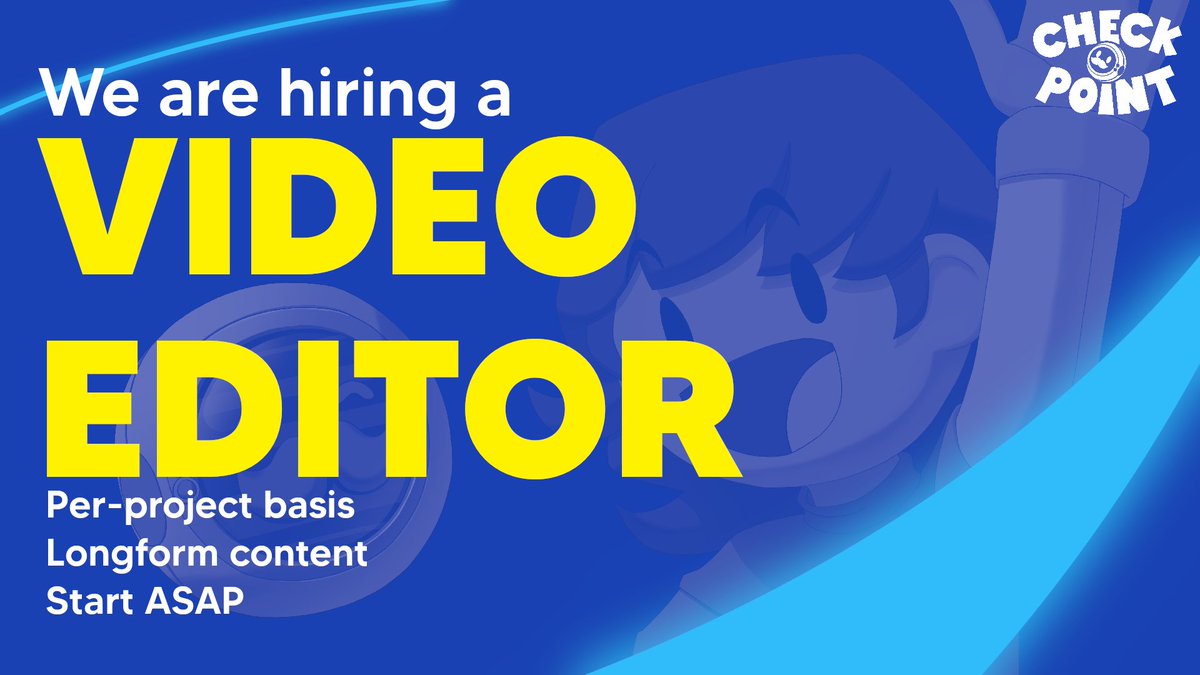 CheckpointSteve's tweet image. VIDEO EDITOR WANTED💰
Positions have opened up for LONGFORM video editors to join our team. 

Experience with Minecraft/gaming content and a keen eye for storytelling is a must. 

Base rate increase + performance based revenue share available!  @ Tag anyone who would be…