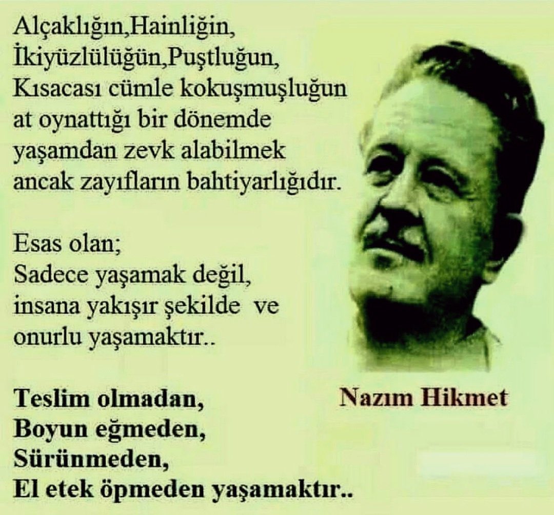 El etek öpmeden yaşamak…