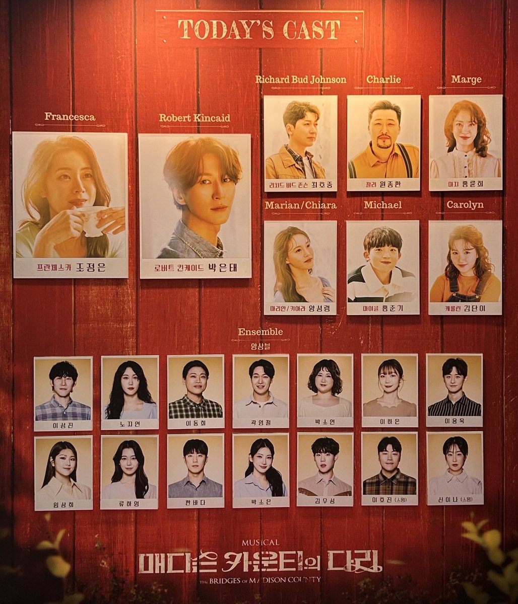41e7e469dbf249b's tweet photo. 250711<매디슨카운티의 다리>
박은태 조정은 원종환 https://t.co/bsWxo0dFmS