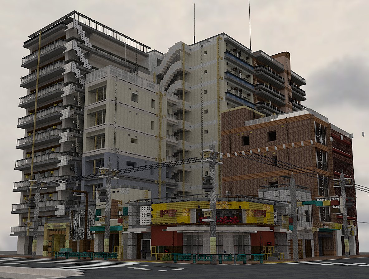 東京のどこか #minecraft建築コミュ #Minecraft