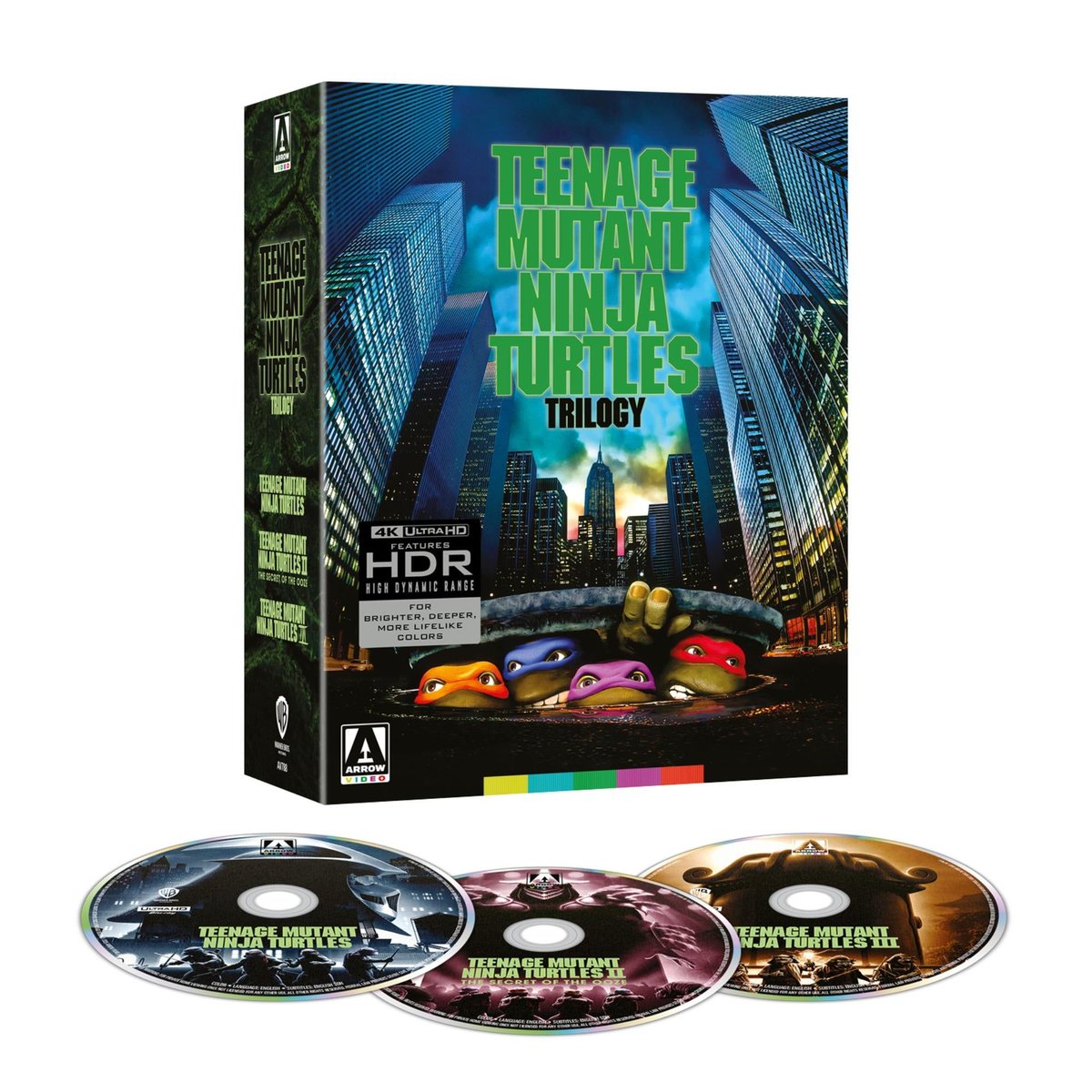 Teenage Mutant Ninja Turtles Trilogy (4K UHD/Blu-ray) up for preorder at Arrow Video (Store Exclusive/Standard LE $70/$65) buff.ly/iCgaCpv