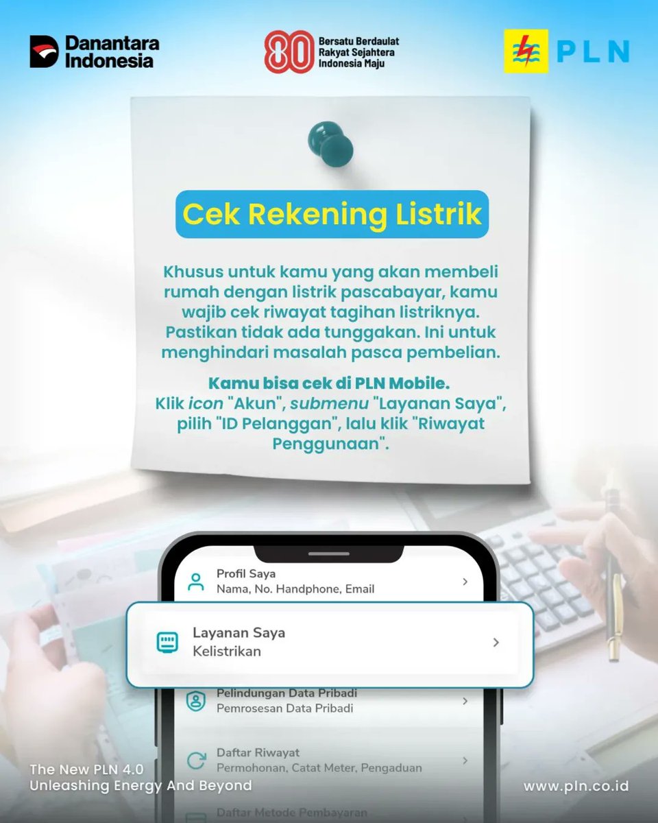 SahabatPLNJkt's tweet photo. Beli atau sewa rumah itu nggak cuma soal harga dan lokasi, Electrizen. Listriknya juga harus diperhatikan dulu ya supaya kamu nyaman saat menghuni rumahnya! PLN kasih kamu tips nya, nih! Yuk disimak. #TipsPLN #PLNUntukSemua #PLNUntukIndonesia https://t.co/zPCYSYHbIa