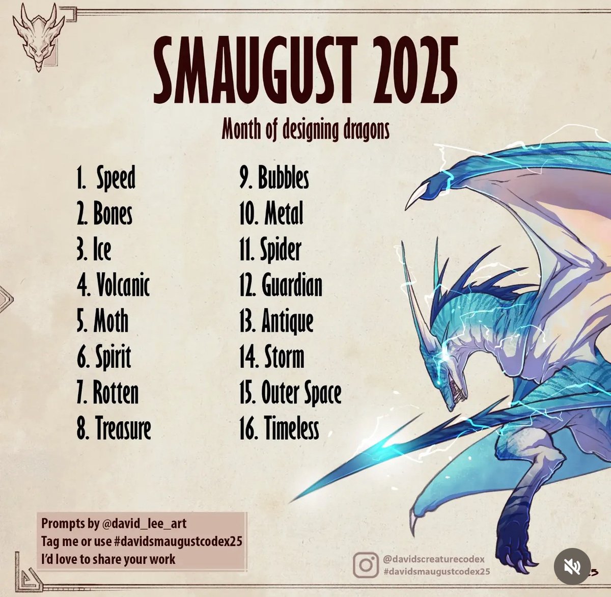 JaredRowland8's tweet photo. Smaugust prompt 1: speed. I took heavily from the design of Jurassic park raptors #smaugust2025 #creature #creaturedesign #dragon #dragonart #Artnose https://t.co/7tgPgG1i01