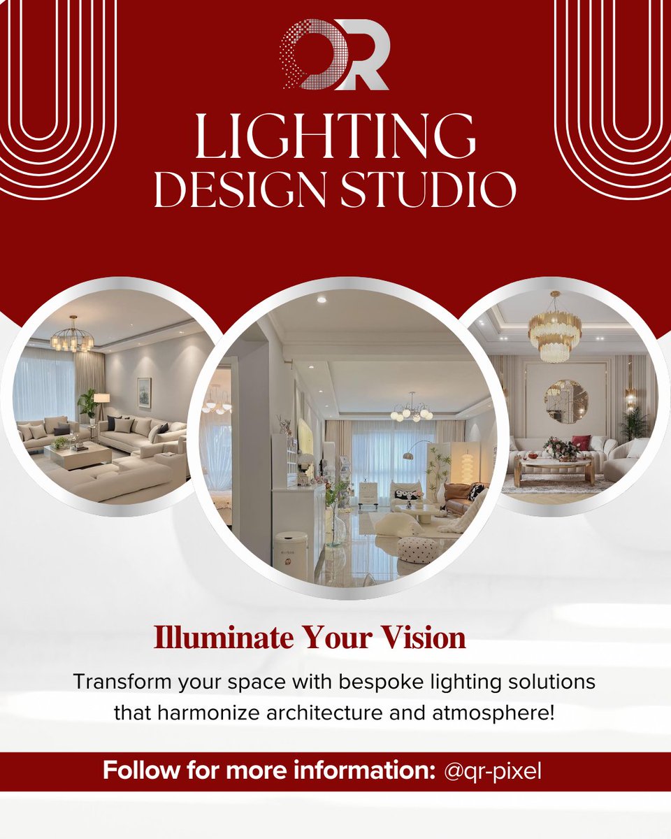 QR_Pixel_LED's tweet image. ✨ 𝐂𝐫𝐞𝐚𝐭𝐢𝐯𝐞 𝐋𝐢𝐠𝐡𝐭𝐢𝐧𝐠 𝐃𝐞𝐬𝐢𝐠𝐧 𝐒𝐭𝐮𝐝𝐢𝐨
Transform your surroundings with bespoke lighting solutions that fuse art and innovation. At Creative Lighting Design Studio, we craft immersive lighting experiences tailored to elevate architecture, mood, &amp;amp; function.