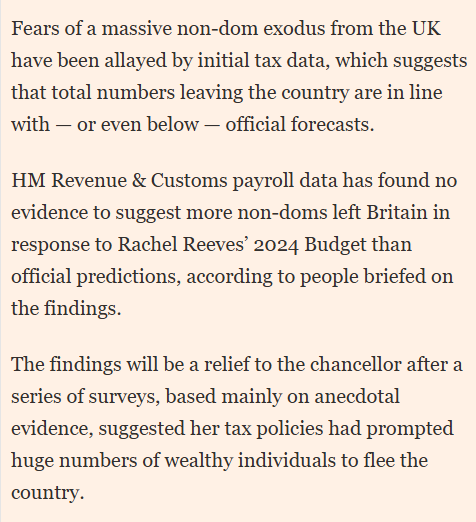 Non-dom exodus anecdotage overdone, reports FT ft.com/content/14420f…