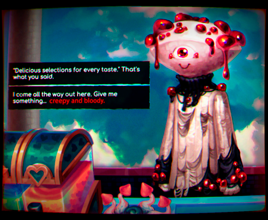 new character in my game!!

his name is Nasty Crash, and he's an omnivore in the worst sense