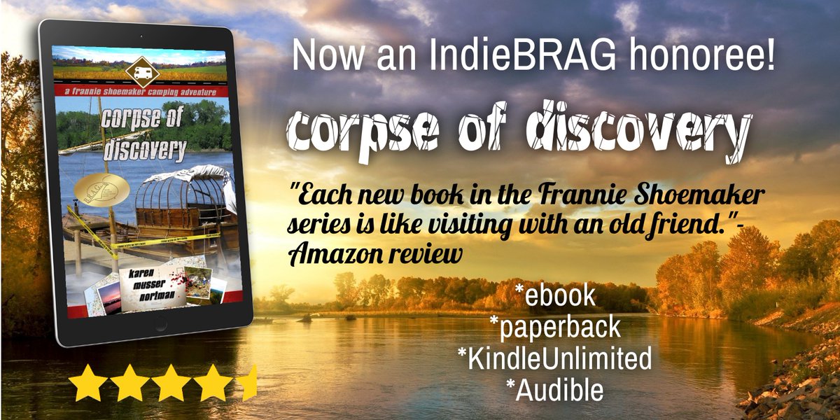 A buckskinner's rendezvous turns deadly!
CORPSE OF DISCOVERY
#cozymystery #KindleUnlimited #RVcamping
amazon.com/dp/B0968NBP5D