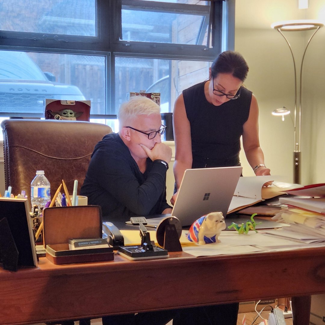 NeubergerLaw's tweet photo. When the case is tough, but the team is tougher 💪⚖️ Joseph and Grace hard at work!
#lawfirm #torontolawyer #torontolawfirm #criminallawyer #torontocriminallawyer #criminaldefencelawyer #torontocriminaldefencelawyer #neubergerandpartners https://t.co/yn8ccTm7pI