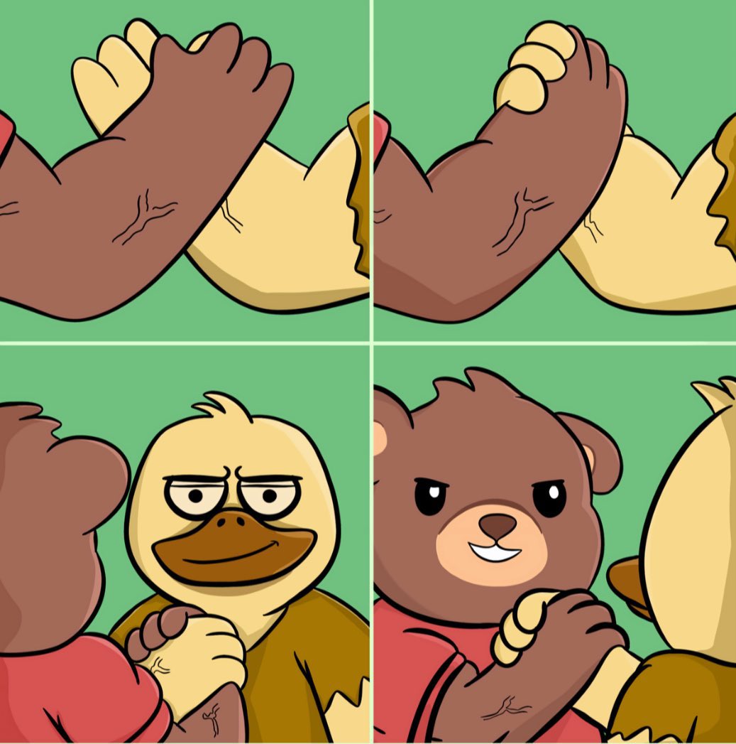 Two of the best on <a href="/AbstractChain/">Abstract</a> are <a href="/runwithgugo/">Gugo</a> and <a href="/bearish_af/">BEARISH</a>. Are you a part of both communities? We $GUGO &amp; are #Bearish