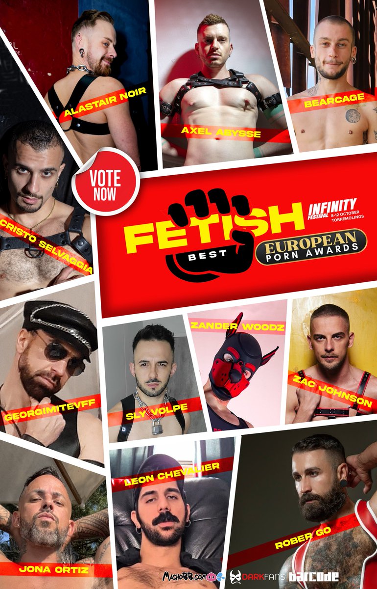 Ian BS 🧭 (@space_java) on Twitter photo European Porn Awards 2025 nominations: Best Fetish: <a href="/alastairnoirxxx/">ΛLΛSTΛIR NOIR</a> <a href="/theaxelabysse/">axel</a> <a href="/BearCage420/">BeARcagE⚣</a> <a href="/cristokink/">Cristo Selvaggia SITGES 03-10 Sep</a> <a href="/GeorgiMitevFF/">GeorgiMitevFF 🔜 MASPALOMAS FETISH PRIDE 02-10/10</a> <a href="/ortizjona10/">OrtizJona 🇵🇷</a> <a href="/Le0nChevalier/">⚔️ Leon Chevalier ⚔️</a> <a href="/Rober_g0/">Rober Go</a> <a href="/Sly_volpe/">🦊Sly_volpe🐾21K</a> <a href="/zanderwoodz/">Zanderwoodz</a> <a href="/ZacJohnsonXXL/">ZAC JOHNSON</a> <a href="/porn_awards/">INFINITY X AWARDS</a>
Let's vote ✅👉machobb.com/fr/pornawards European Porn Awards 2025 nominations: Best Fetish: <a href="/alastairnoirxxx/">ΛLΛSTΛIR NOIR</a> <a href="/theaxelabysse/">axel</a> <a href="/BearCage420/">BeARcagE⚣</a> <a href="/cristokink/">Cristo Selvaggia SITGES 03-10 Sep</a> <a href="/GeorgiMitevFF/">GeorgiMitevFF 🔜 MASPALOMAS FETISH PRIDE 02-10/10</a> <a href="/ortizjona10/">OrtizJona 🇵🇷</a> <a href="/Le0nChevalier/">⚔️ Leon Chevalier ⚔️</a> <a href="/Rober_g0/">Rober Go</a> <a href="/Sly_volpe/">🦊Sly_volpe🐾21K</a> <a href="/zanderwoodz/">Zanderwoodz</a> <a href="/ZacJohnsonXXL/">ZAC JOHNSON</a> <a href="/porn_awards/">INFINITY X AWARDS</a>
Let's vote ✅👉machobb.com/fr/pornawards