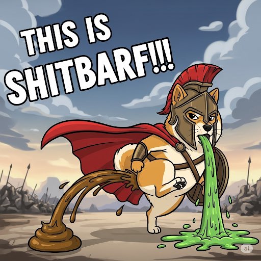 Frens much sad with market dip 😭

No worry frens! This what SHITBARF is! 

One day SHIT 💩, next day BARF 🤮

Crypto is $SHITBARF 💩🤮
$SHITBARF is crypto 🤮💩

#Altseason #crypto #dip #SHITBARF #SOL #BTC #ETH #SUI #MEMECOIN