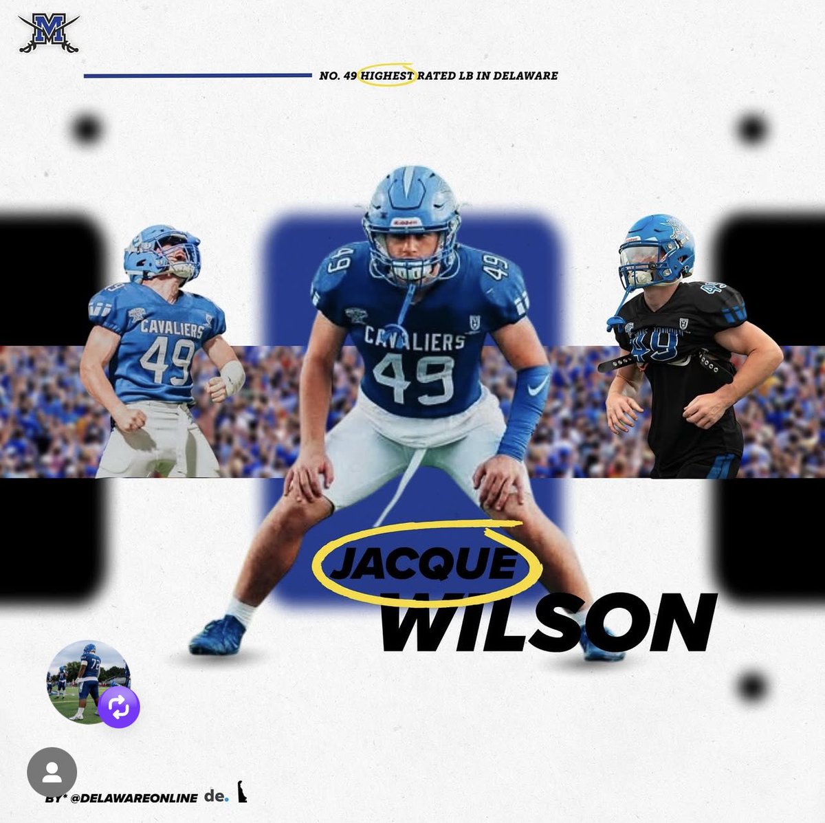 Jacque wilson (@jacquewilson302) on Twitter photo Honored to be named Delaware’s top linebacker. Thank you <a href="/BradMyersTNJ/">Brad Myers</a> for the recognition. Honored to be named Delaware’s top linebacker. Thank you <a href="/BradMyersTNJ/">Brad Myers</a> for the recognition.