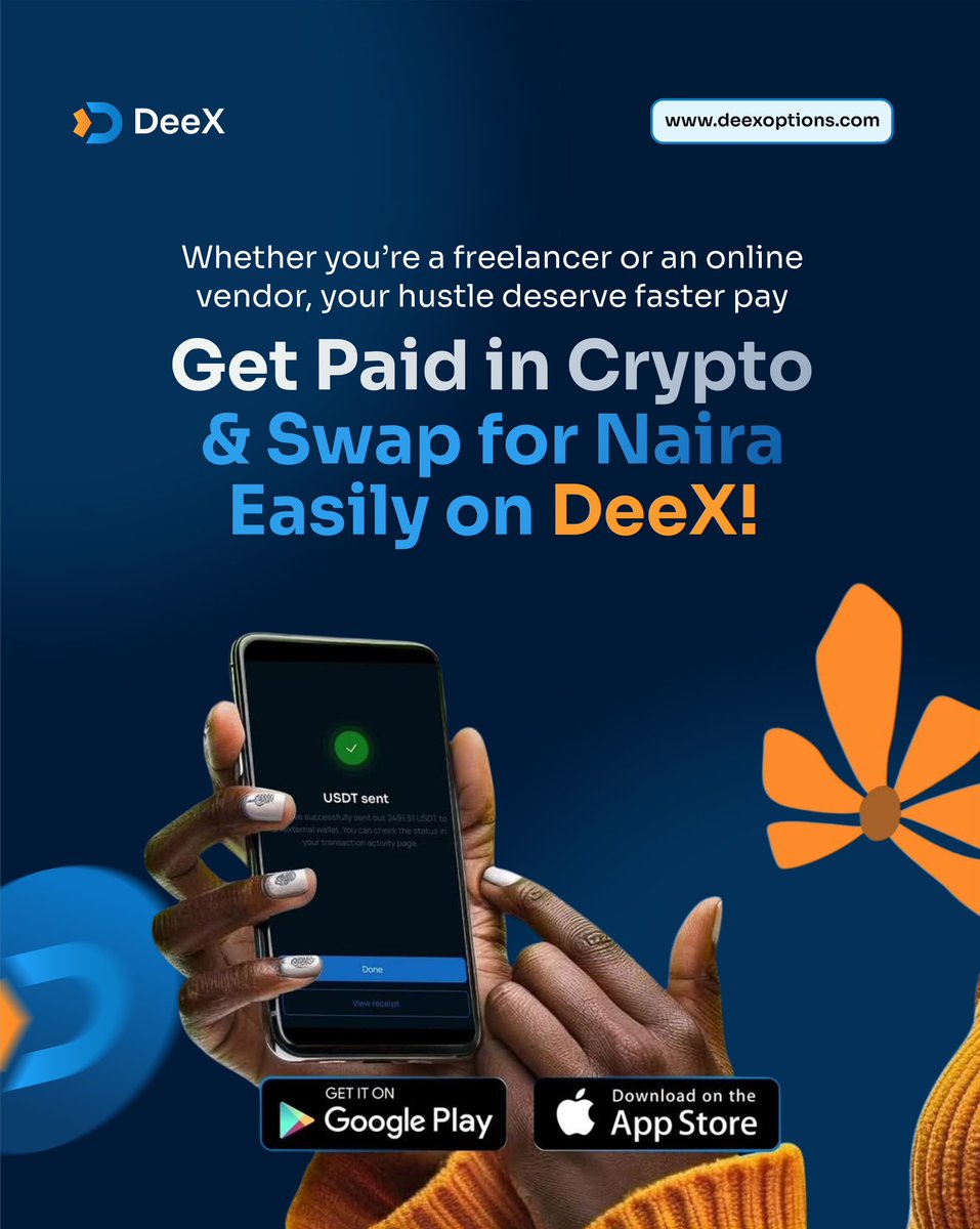 Freelancers, online vendors, and side-hustlers — did you know you can skip  bank delays entirely? With DeeX, receive your international payments in  crypto and swap for Naira instantly. No middlemen, no hidden