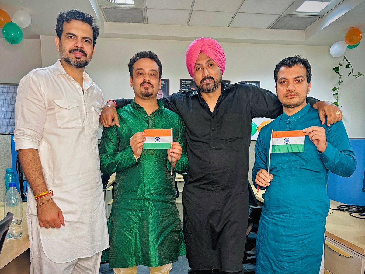 IntellinezSys's tweet image. Proud, united &amp;amp; unstoppable.

Team @IntellinezSys celebrated Independence Day 2025 with tricolor spirit and festive energy. Here’s to freedom, innovation &amp;amp; India’s bright future!

#IndiaAt79 #IndependenceDay2025 #TeamIntellinez #IntellinezSystems