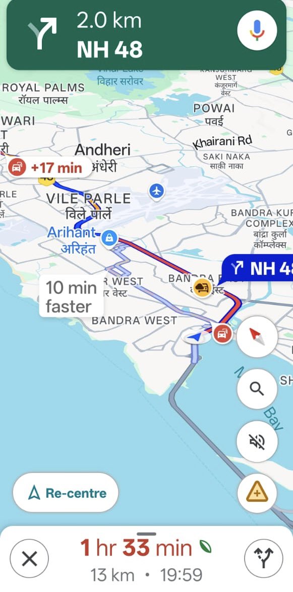 Its the Western #Express #HighWay &amp; Bandra to Goregaon 13 kms takes 110 minutes, that’s about a speed of about 7.1 km/hour (almost speed of fast walking) No respite since many years. <a href="/nitin_gadkari/">Nitin Gadkari</a> <a href="/MTPHereToHelp/">Mumbai Traffic Police</a> <a href="/timesofindia/">The Times Of India</a> <a href="/mid_waytimes/">midwaytimes</a> <a href="/CMOMaharashtra/">CMO Maharashtra</a> Please help🙏🙏🙏🙏
