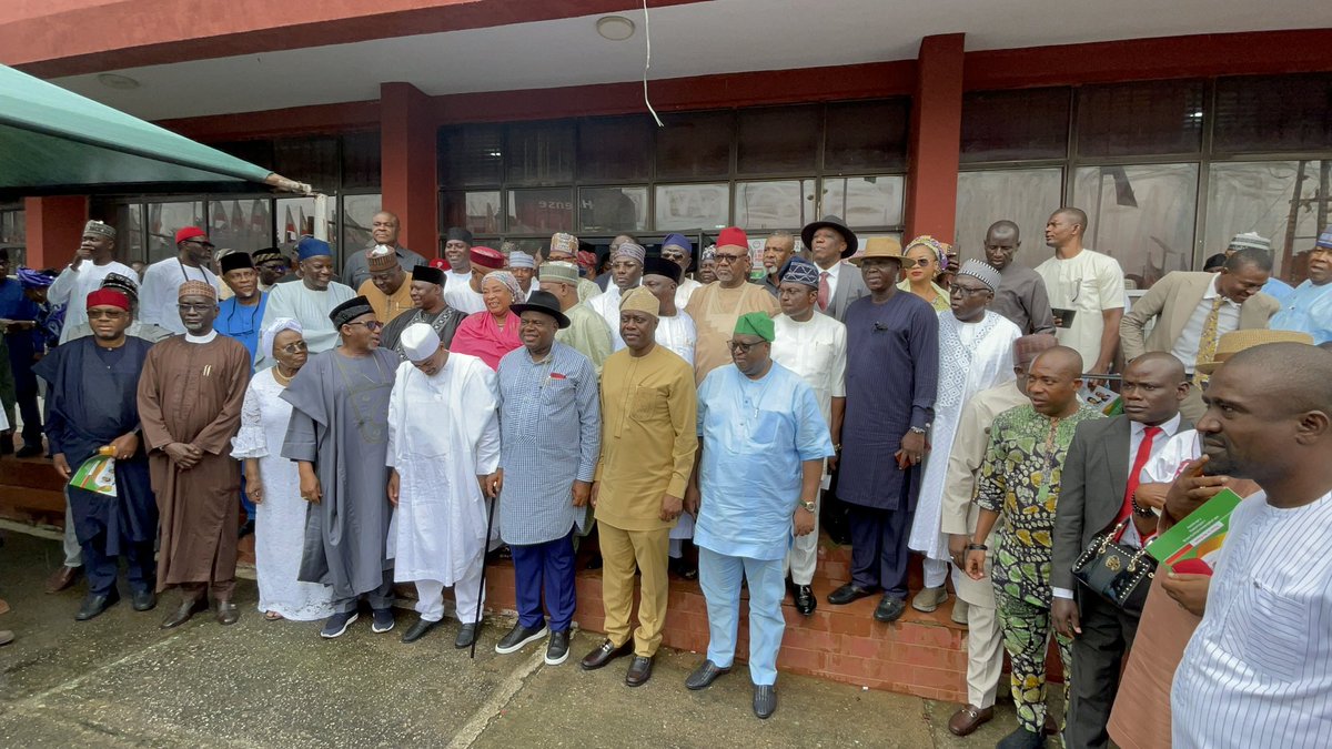 Today, I had the honor of attending the inauguration of the Elective National Convention Zoning Committee by our great party, <a href="/OfficialPDPNig/">Official PDP Nigeria</a>. This step is crucial for fostering unity, fairness, and a stronger PDP as we gear up for the future.