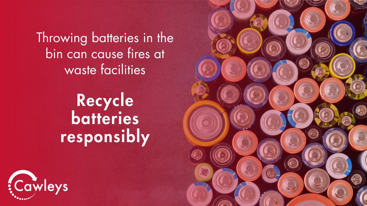 Battery waste is more dangerous than many businesses realise. In our latest blog, we explain:
✔ What makes battery waste hazardous
✔ Common mistakes to avoid
✔ How your business can stay compliant and safe

Read the full blog now👇
cawleys.co.uk/news/batteryre…