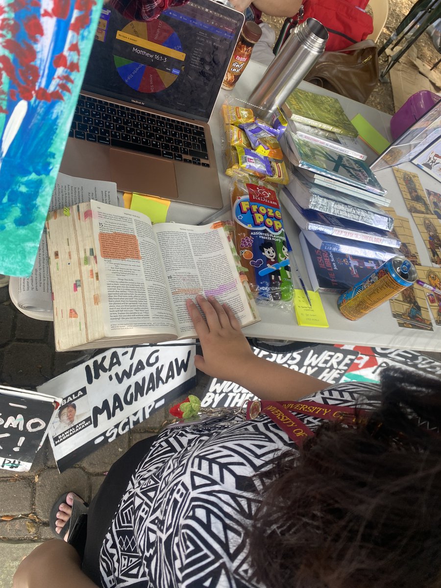 scmp_upd's tweet photo. Maraming salamat sa samu't saring Iskolar ng Bayan na nakasama natin sa munti, ngunit makabuluhang Bible study sa ating org fair booth!
Iskolar ng Bayan, kabataang Pilipino, patuloy na aralin ang Bibliya at lipunang Pilipino! #joinSCMP!
Dumalo sa ating mga mass orientation: https://t.co/pGqyXXS9l9