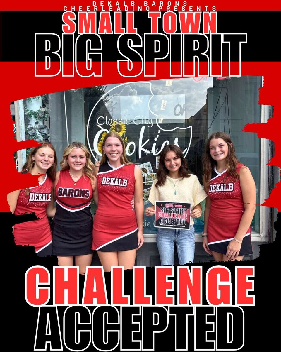 DHSBaronCheer's tweet photo. We are home of the classics ! ❤️🖤 Classic City Cookies is in! #dhssmalltownbigspirit https://t.co/YOAftDbNmI