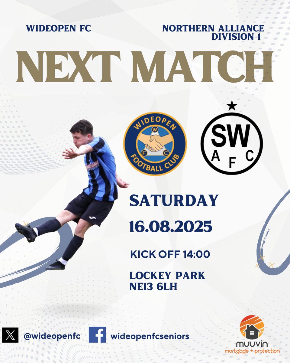 Wideopen FC (@wideopenfc) on Twitter photo NEXT MATCH |
Following back to back draws, attention now turns to Saturday, when we welcome <a href="/StobbyAFC/">Stobswood Welfare</a> to Lockey Park.
🔵⚫️
#UTO NEXT MATCH |
Following back to back draws, attention now turns to Saturday, when we welcome <a href="/StobbyAFC/">Stobswood Welfare</a> to Lockey Park.
🔵⚫️
#UTO