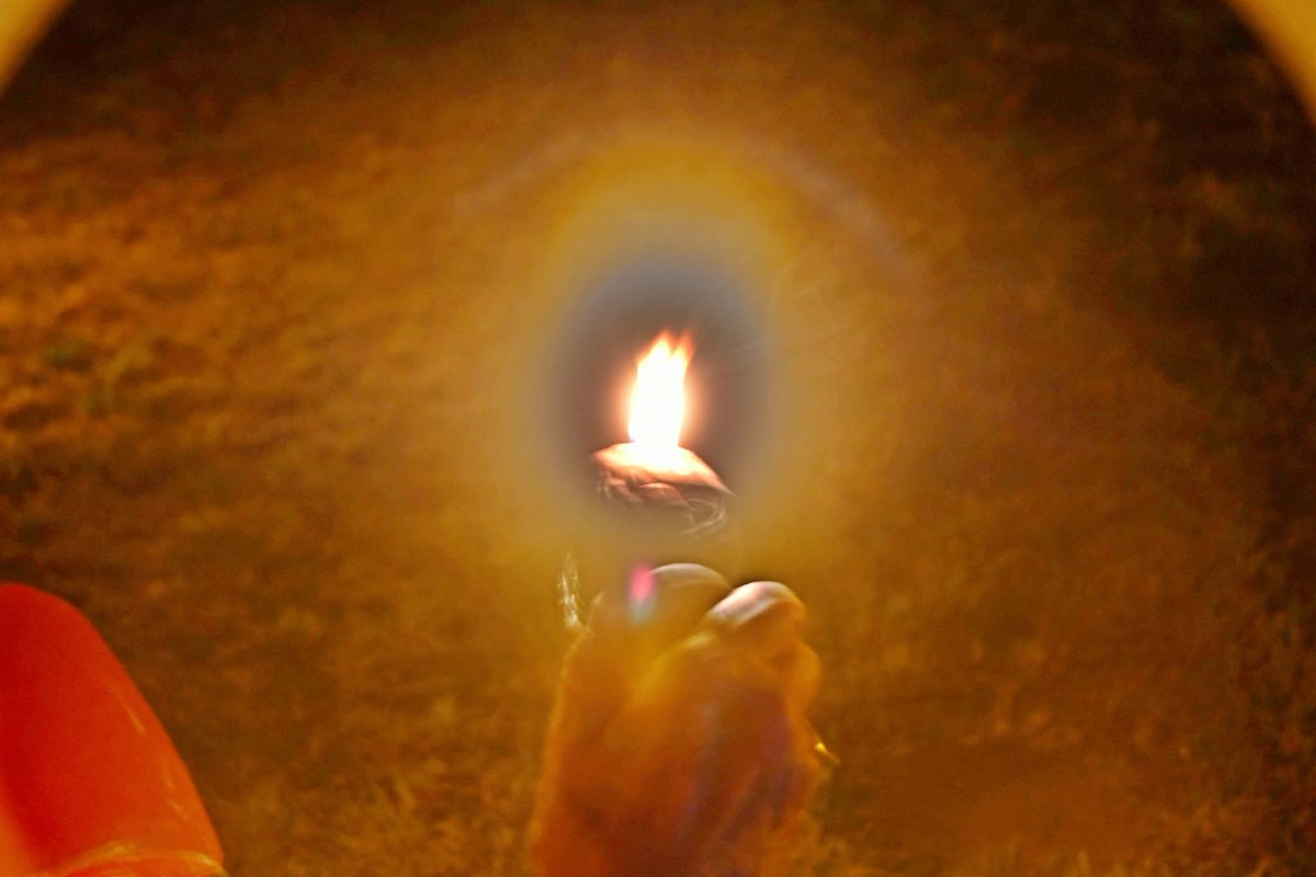 Tuesday 12 August 2025 we held a Lychnapsia (Festival of Lights) at All Saints Old Church, Great Steeping.  An excellent concert by Kate Witney was followed by baked potatoes around the fire, courtesy of Chris &amp; Mike Morgan, and the lighting of our handmade Roman oil lamps!