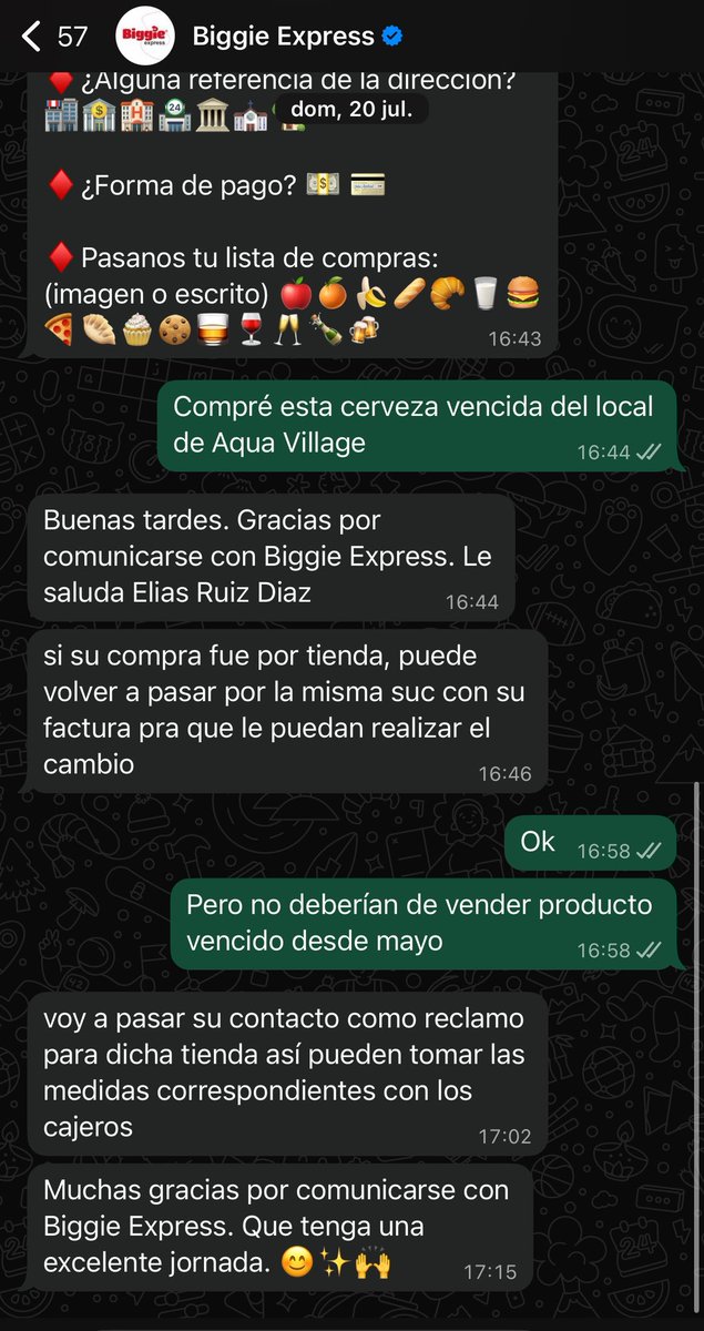 DoryBartels's tweet photo. @nanduti Así es, yo había reclamado un producto que me vendieron vencido el 20 de julio, el producto venció ya en mayo. 
Estás personas deben de dejar de lucrarse vendiendo variedad de productos vencidos. También conocido que la promoción 2x1 en galletitas y alfajores eran incomibles. https://t.co/xF2megbv3G