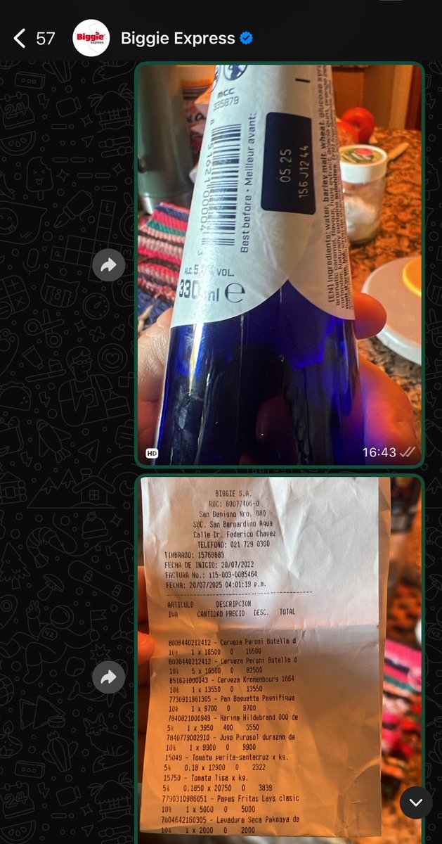 DoryBartels's tweet photo. @nanduti Así es, yo había reclamado un producto que me vendieron vencido el 20 de julio, el producto venció ya en mayo. 
Estás personas deben de dejar de lucrarse vendiendo variedad de productos vencidos. También conocido que la promoción 2x1 en galletitas y alfajores eran incomibles. https://t.co/xF2megbv3G
