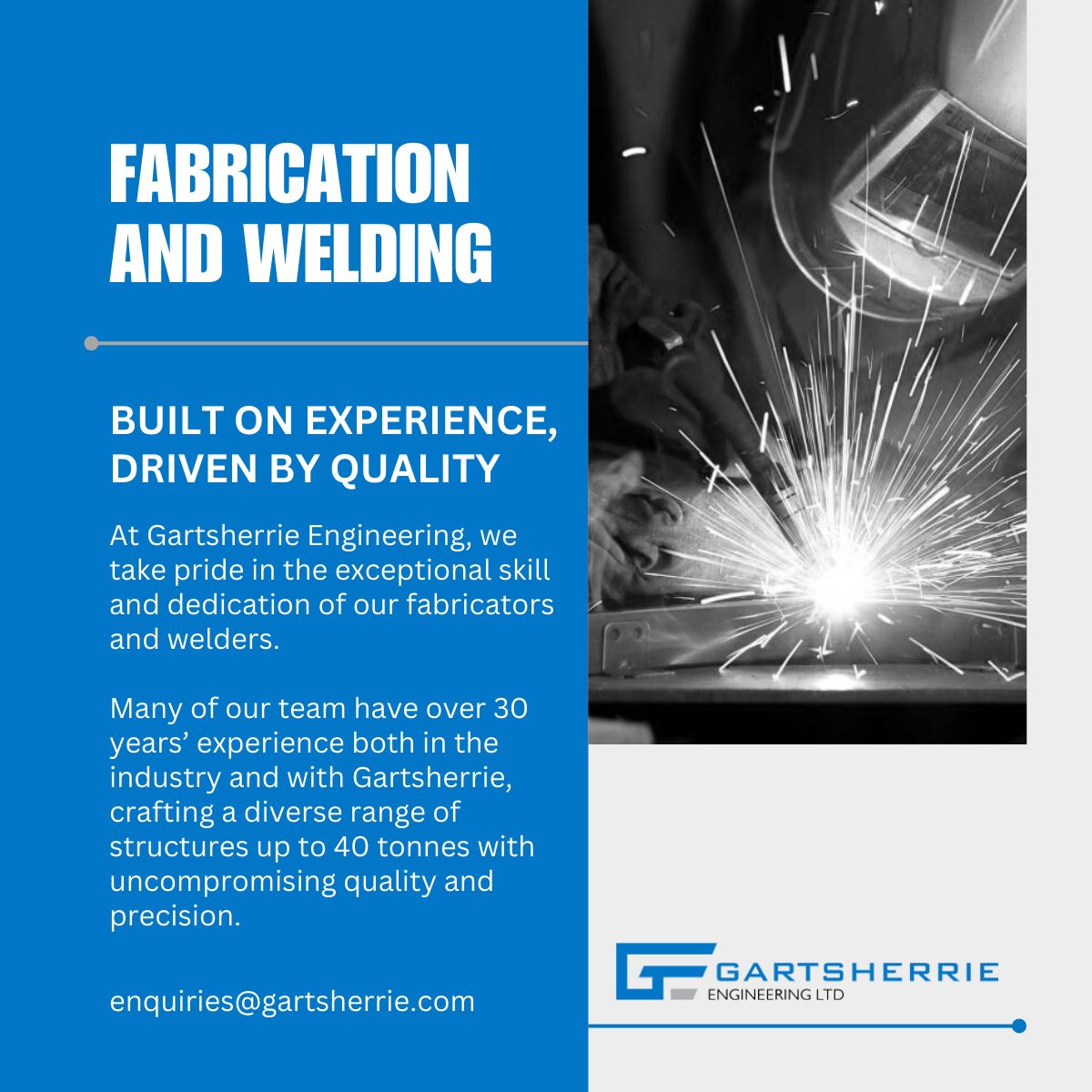GartEngLtd's tweet image. Decades of Skill, Tonnes of Quality!

☎️ - 01236 436464
📧 - enquiries@gartsherrie.com

#engineering #gartsherrie #fabricating #welding #coatbridge
