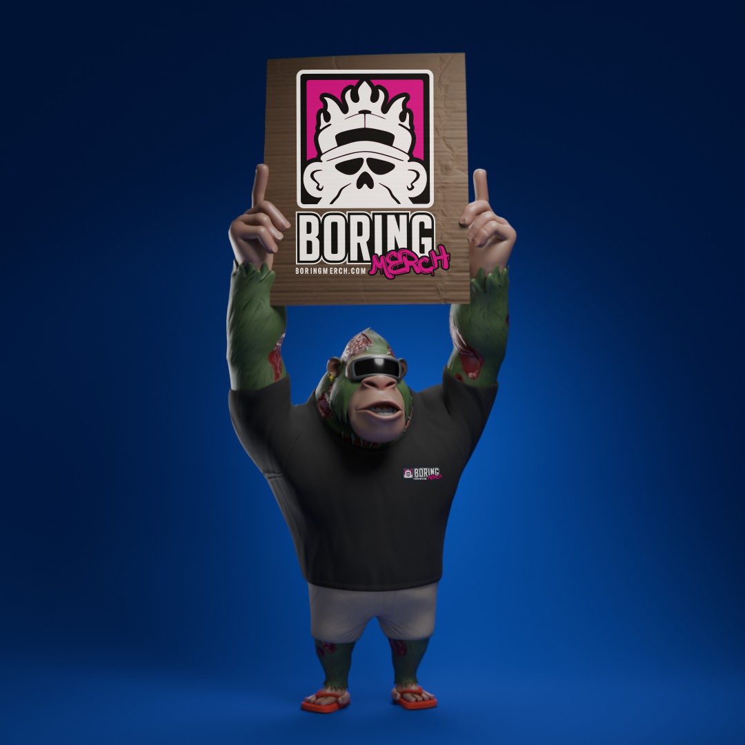 Shout out to the big homie <a href="/ApewhaleNFT/">Apewhale 🍌</a> 

appreciate everything you do! ✊🏽

 one of the most genuine mfers I know in the space. 
Working with you has been fun as fuck, bro
<a href="/boringmerch/">Boring Merch 🍌</a> poppin’ tf off 🤘🏽🔥

Thank you so much for this <a href="/GeezOnApe/">GeezOnApe</a>
and for showing me how fucking