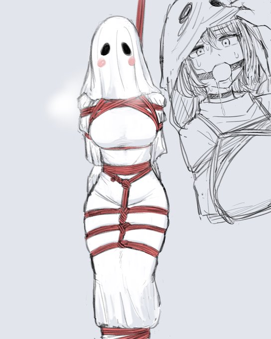 Ghost Cosplay Bondage 