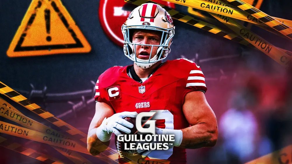 Guillotine Leagues (@glchop) on Twitter photo Beware Christian McCaffrey In Round 1!
<a href="/PaulCharchian/">Paul Charchian</a> identifies 10 players, one per round, who have the greatest level of concern going into a Guillotine Leagues™ Draft in 2025,
🔗: fantasylife.com/articles/guill… Beware Christian McCaffrey In Round 1!
<a href="/PaulCharchian/">Paul Charchian</a> identifies 10 players, one per round, who have the greatest level of concern going into a Guillotine Leagues™ Draft in 2025,
🔗: fantasylife.com/articles/guill…