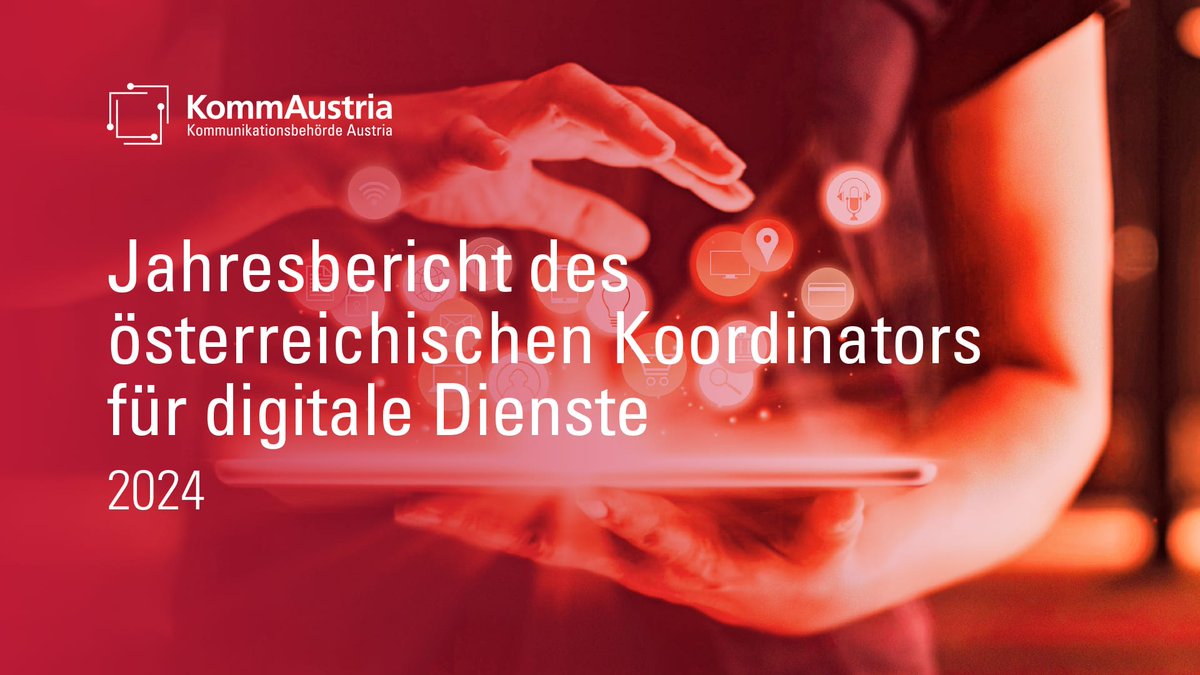 Der erste Jahresbericht der KommAustria als nationale Koordinatorin für Digitale Dienste nach dem #DSA ist erschienen. rtr.at/KDD_Jahresberi…