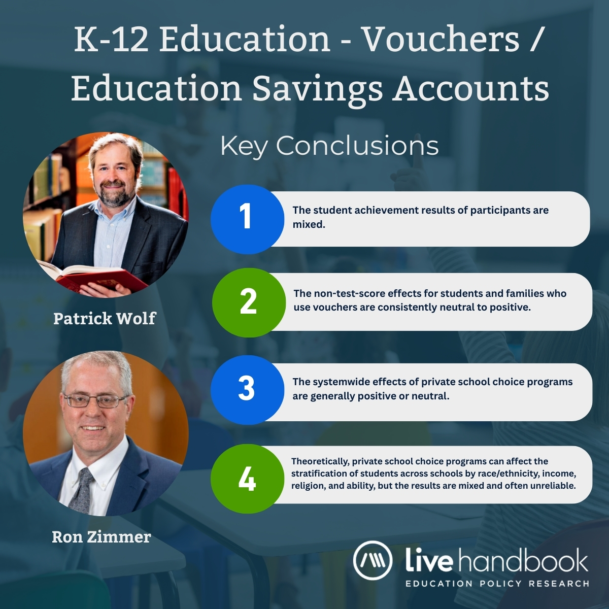 AEFPLiveHandbook (@edulivehandbook) on Twitter photo As private school choice programs expand nationwide, Patrick Wolf (<a href="/FlowTap1/">Patrick Wolf</a>) and Ron Zimmer examine Vouchers and Education Savings Accounts in their AEFP Live Handbook chapter. Learn more: livehandbook.org/k-12-education… As private school choice programs expand nationwide, Patrick Wolf (<a href="/FlowTap1/">Patrick Wolf</a>) and Ron Zimmer examine Vouchers and Education Savings Accounts in their AEFP Live Handbook chapter. Learn more: livehandbook.org/k-12-education…