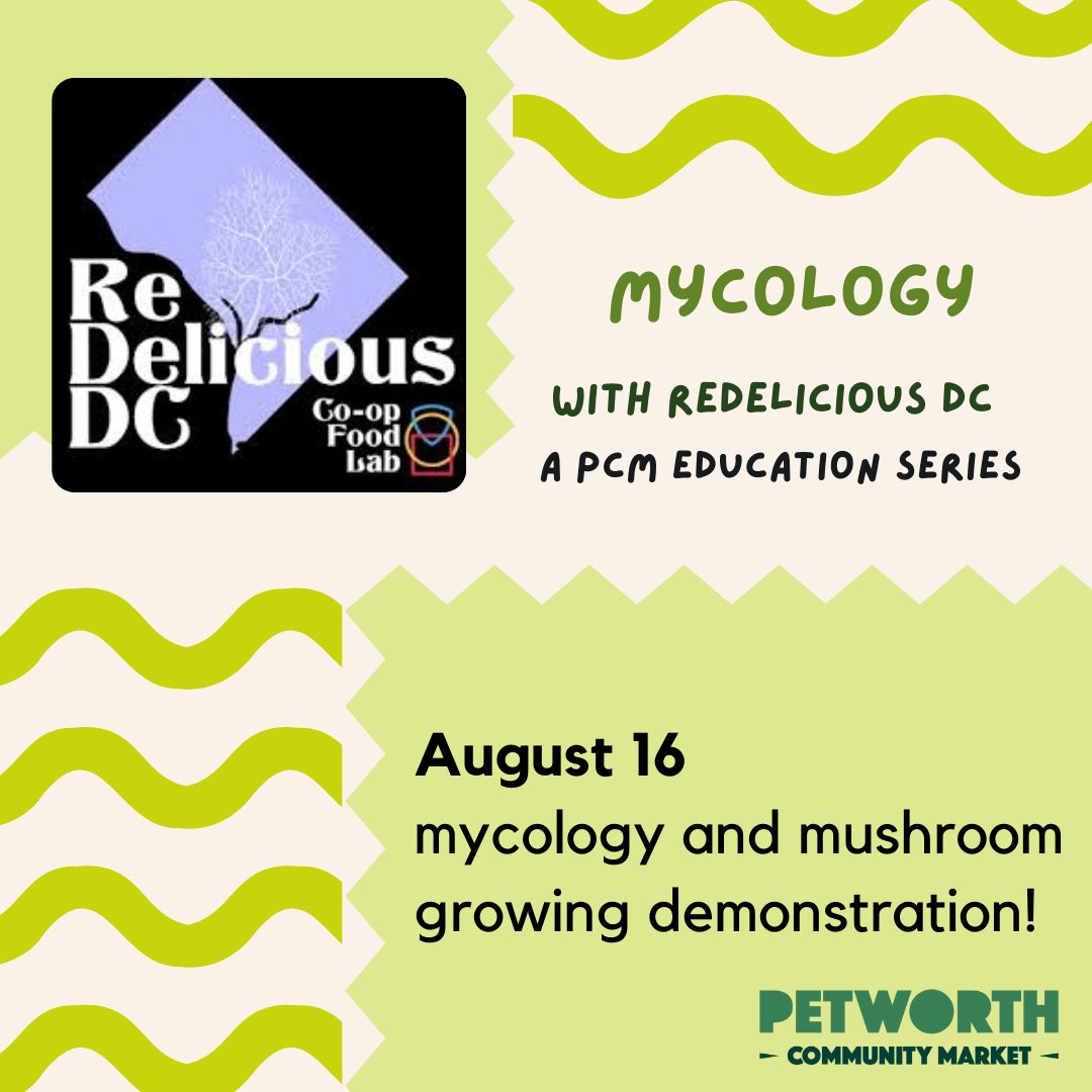 ReDelicious is back this weekend with a special demonstration on mycology and mushroom growing 🍄‼️ It'll be an amazing, free, and fun learning opportunity with some tasty giveaways — stop by any time Saturday between 9:30am - 11:30am!