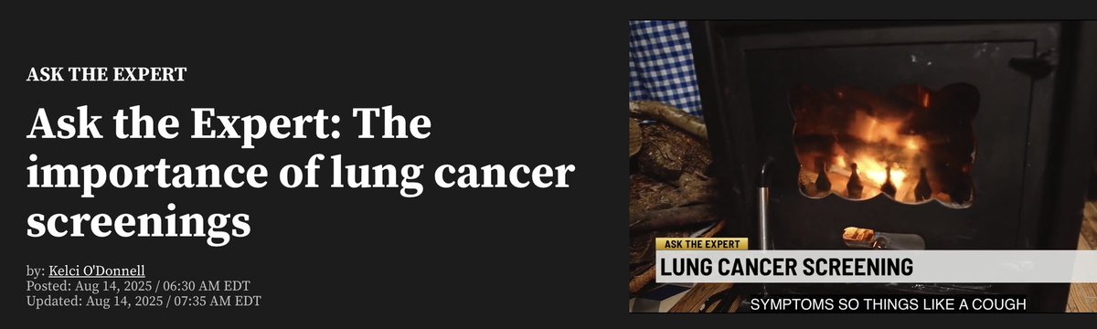 In a TV news segment about lung cancer: “In patients that have a history of wood burning, wood-burning stoves, or things used to heat, any smoke exposure—not just smoking, but smoke exposure in general—that’s a risk factor,” Dr. Phillips [a pulmonologist] explained. (Link below.)